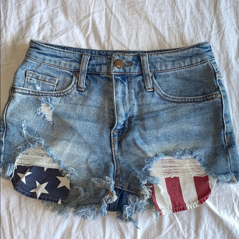 Denim shorts